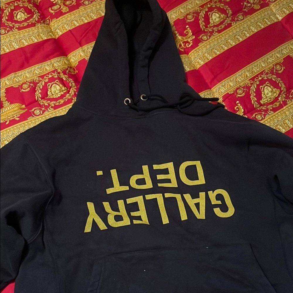 Gallery Dept Black and yellow Fckd Up hoodie